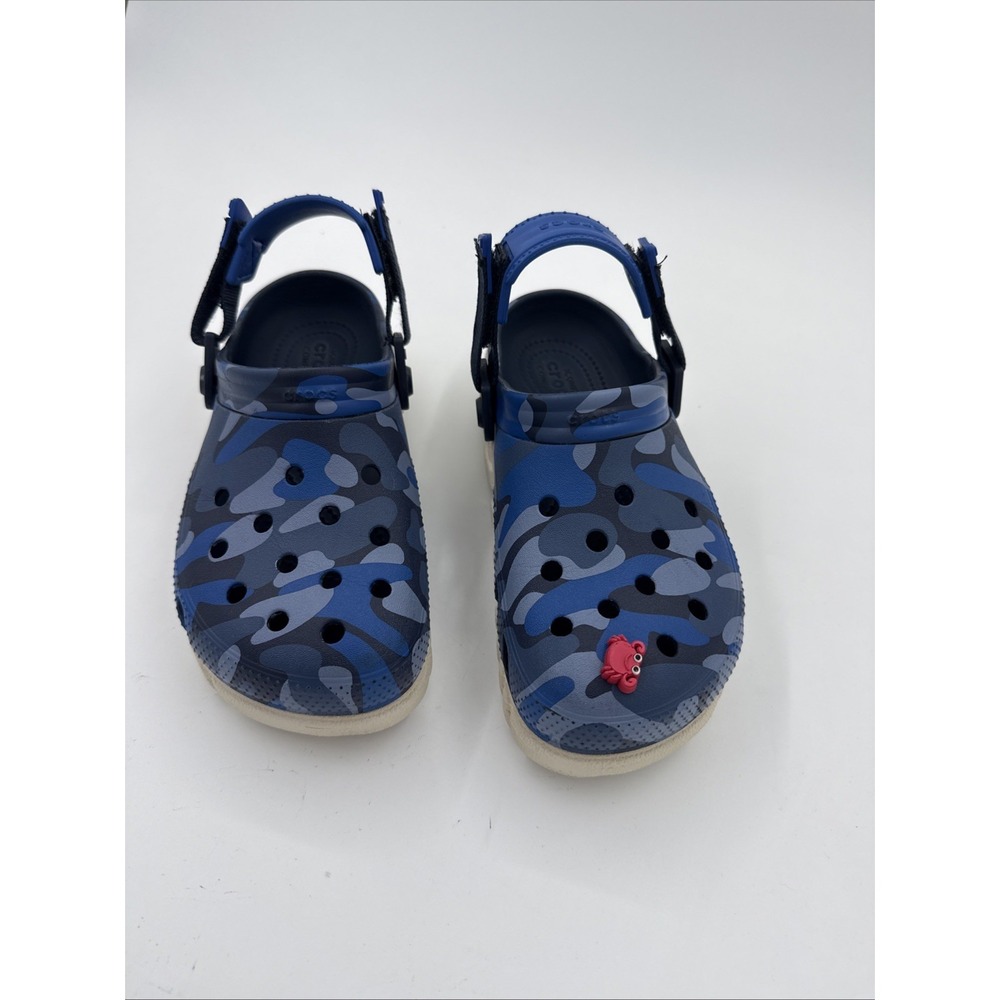 Crocs Duet Max II Camo Redux Clog Youth J5 Worm Gear Thick Bottom Beach Shoes